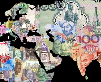 Foto 4 | Foto 4 | Cuadro Canvas Mapa Del Dinero Billetes Del Mundo Money Hd Lienzo Tipo Galeria Montado En Bastidor Opcion De Enmarcado Co