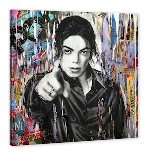 Foto 1 | Foto 1 | Cuadro Decorativo Alec Monopoly Michael Jackson Rey Del Pop