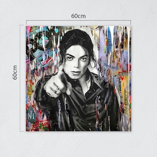Foto 2 | Foto 2 | Cuadro Decorativo Alec Monopoly Michael Jackson Rey Del Pop