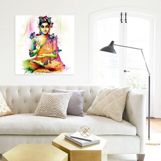 Foto 3 | Foto 3 | Cuadro Decorativo Moderno Canvas Buda Mariposas Acuarela