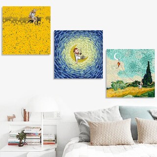 Foto 2 | Foto 2 | Cuadros Canvas Van Gogh Tríptico Varios Modelos Art Moderno