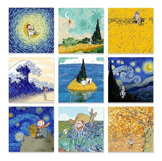 Foto 3 | Foto 3 | Cuadros Canvas Van Gogh Tríptico Varios Modelos Art Moderno