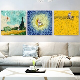 Foto 5 | Foto 5 | Cuadros Canvas Van Gogh Tríptico Varios Modelos Art Moderno