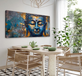 Foto 1 | Foto 1 | Cuadro Buda Elegante Moderno Minimalista Grande En Canvas