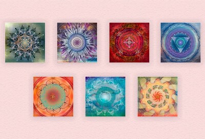 Foto 5 | Foto 5 | Cuadros 7 Chakras Reiki Yoga En Lienzo Canvas Envio Gratis