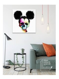 Foto 4 | Foto 4 | Mickey Mouse Calavera Pop Cuadro Canvas Decorativo Moderno