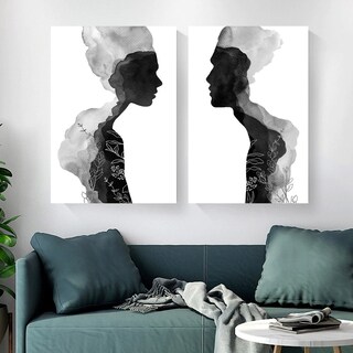 Foto 1 | Foto 1 | Cuadros Decorativos Minimalistas Él Y Ella Canvas Premium