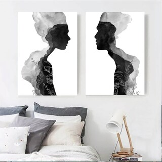Foto 4 | Foto 4 | Cuadros Decorativos Minimalistas Él Y Ella Canvas Premium