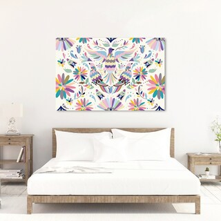 Foto 3 | Foto 3 | Cuadro Decorativo Arte Mexicano Huichol Otomí Lienzo Canvas Artístico No Sintético Tintas Ecologica