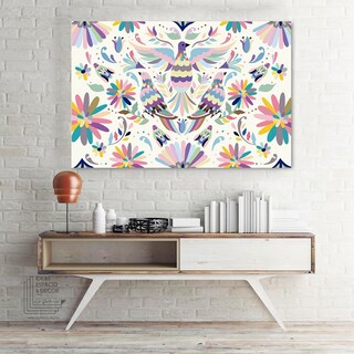 Foto 4 | Foto 4 | Cuadro Decorativo Arte Mexicano Huichol Otomí Lienzo Canvas Artístico No Sintético Tintas Ecologica