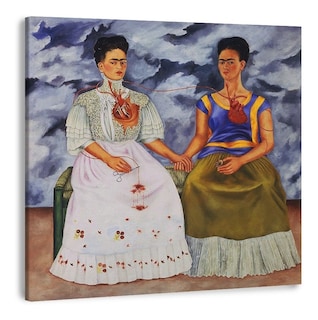 Foto 1 | Foto 1 | Cuadro Las 2 Fridas Kahlo Lienzo Canvas Arte Mexicano