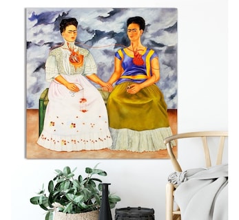 Foto 2 | Foto 2 | Cuadro Las 2 Fridas Kahlo Lienzo Canvas Arte Mexicano