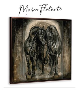 Foto 2 | Foto 2 | Cuadro Pintura Caballos Moderno Estilo Oleo En Canvas