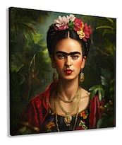 Cuadro Canvas Frida Kahlo Grande En  Lienzo Artistico Con Bastidor Tintas Ecológicas Alta Calidad