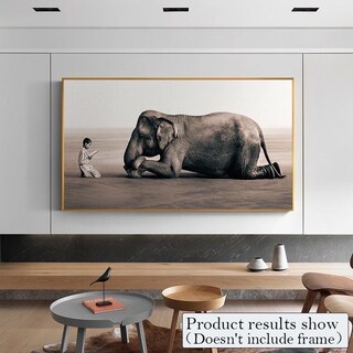 Foto 4 | Foto 4 | Cuadro Aashes And Snow Elefante Niño Gregory Colbert Canvas