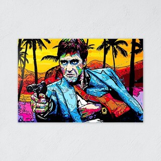 Foto 5 | Foto 5 | Cuadro Decorativo Alec Monopoly Cara Cortada Colores Graffit