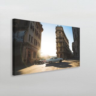 Foto 3 | Foto 3 | Cuadro Carro Vintage Cuba Sala Recamara Canvas Grueso 60x90 Color Multicolor Armazón Bastidor