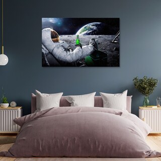 Foto 3 | Foto 3 | Cuadro Astronauta Con Cerveza Grande Con Marco