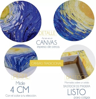 Foto 4 | Foto 4 | Cuadro De Dinosaurios Para Cuarto Bebé Niños En Tela Canvas