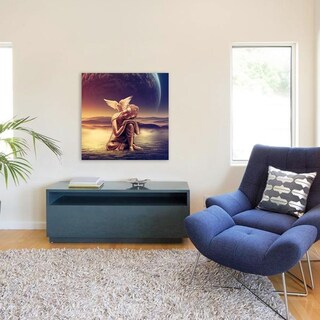 Foto 5 | Foto 5 | Cuadro Buda Dorado Zen En Lienzo Canvas Listo Para Colgar Hd