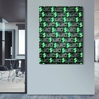 Foto 3 | Foto 3 | Cuadro Moderno Marmol Caja Fuerte Dollars Money En Canvas