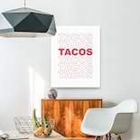 Cuadro Tacos Moderno Para Restaurante Comedor Minimalista