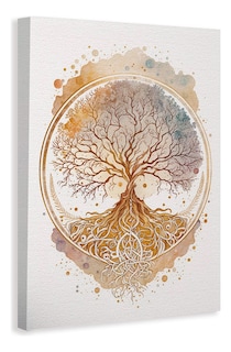 Foto 3 | Foto 3 | Cuadro Arbol De La Vida Arte Mexicano En Canvas De Algodón Ecológico Moderno Hd Materiales De Calidad