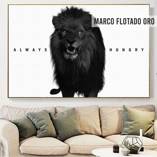 Foto 3 | Foto 3 | Canvas Leon Always Hungry Money Oficina 140x90 Premium