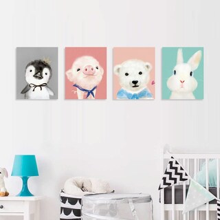 Foto 3 | Foto 3 | Set Cuadros Tela Canvas Cuarto Bebé Animales Envio Gratis