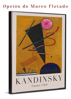 Foto 2 | Foto 2 | Cuadros W. Kandinsky 110x80 Cm En Lienzo Canvas Artistico No Sintetico Con Bastidor Reforzado Listo Para Colgar