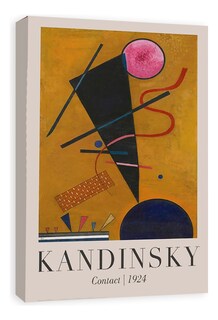Foto 3 | Foto 3 | Cuadros W. Kandinsky 110x80 Cm En Lienzo Canvas Artistico No Sintetico Con Bastidor Reforzado Listo Para Colgar