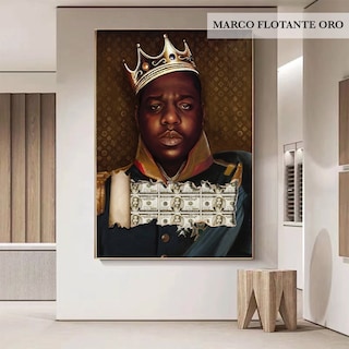 Foto 2 | Foto 2 | Cuadro Hip Hop Biggie Smalls Crown Notorious Canvas 120x80cm