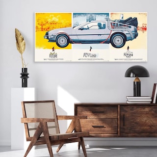 Foto 3 | Foto 3 | Decogaleria Volver Al Futuro Cuadro Moderno 120x60cm.