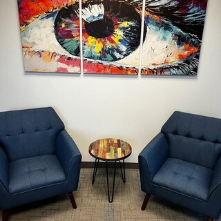 Foto 2 | Foto 2 | Tríptico Cuadros Canvas Arte Abstracto Eye Color Ojo Pintura