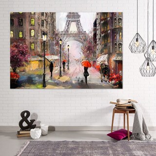 Foto 5 | Foto 5 | Cuadro Canvas Paris Tipo Oleo Grande 1x1.6mt Alta Calidad
