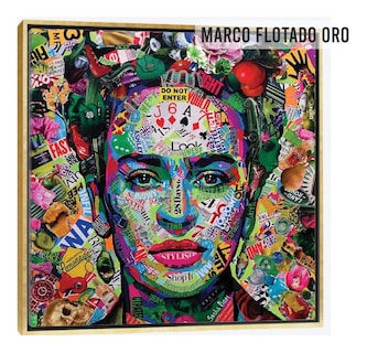 Foto 4 | Foto 4 | Cuadro Frida Kahlo Graffiti Canvas Grueso 90x80cm Premium Hd