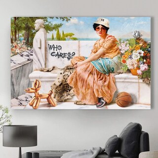 Foto 3 | Foto 3 | Cuadro Who Cares? Money Arte Clásico Moderno Canvas 140x90 Color Who Cares?