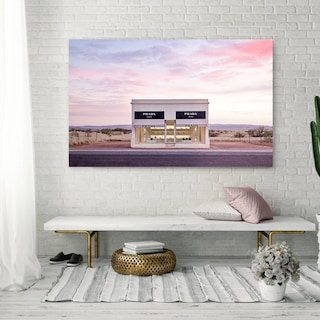 Foto 1 | Foto 1 | Cuadro Decorativo Prada Marfa Store En Canvas Con Bastidor