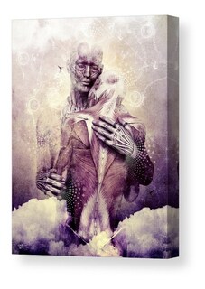 Foto 1 | Foto 1 | Cuadro Canvas Arte Moderno Anatomia Alta Calidad Pareja Amor Cósmico Calidad De Galeria Materiales De Calidad