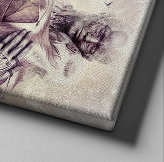 Foto 3 | Foto 3 | Cuadro Canvas Arte Moderno Anatomia Alta Calidad Pareja Amor Cósmico Calidad De Galeria Materiales De Calidad