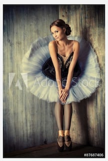 Foto 4 | Foto 4 | Bailarina Ballet Cuadro Decorativo En Lienzo Canvas Hd