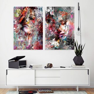 Foto 3 | Foto 3 | Cuadros Moderno Graffiti Mujeres Abstracto Rostros Canvas Hd Color Colores