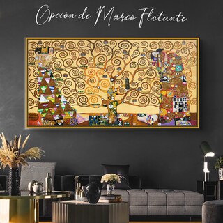 Foto 4 | Foto 4 | Cuadro Arbol De La Vida De Klimt Arte En Canvas Opción Marco