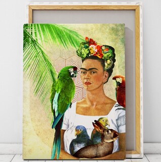 Foto 1 | Foto 1 | Frida Kahlo Pinturas Modernas En Tela Lienzo Canvas 40x50cm