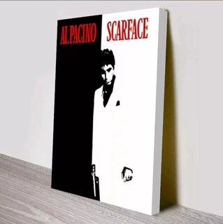 Foto 2 | Foto 2 | Cuadro Scarface Cara Cortada Tony Montana Canvas 5 Modelos Diferentes Cuadro Estilo Galeria
