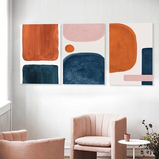 Foto 1 | Foto 1 | Set Cuadros Estilo Bohemio Acuarela Minimalistas Abstractos