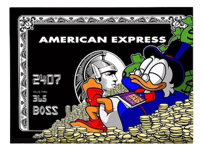 Foto 1 | Foto 1 | Cuadro Canvas Monopoly American Express X Scrooge Mcduck