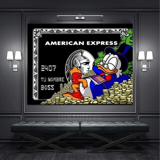 Foto 5 | Foto 5 | Cuadro Canvas Monopoly American Express X Scrooge Mcduck