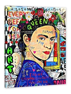 Foto 1 | Foto 1 | Cuadro Decorativo Alec Monopoly Frida Kahlo, Recamara Sala Color Verde