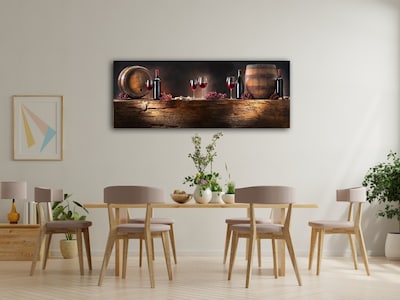 Foto 2 | Foto 2 | Cuadro Decorativo Comedor O Cocina Vino Cantina Restaurante